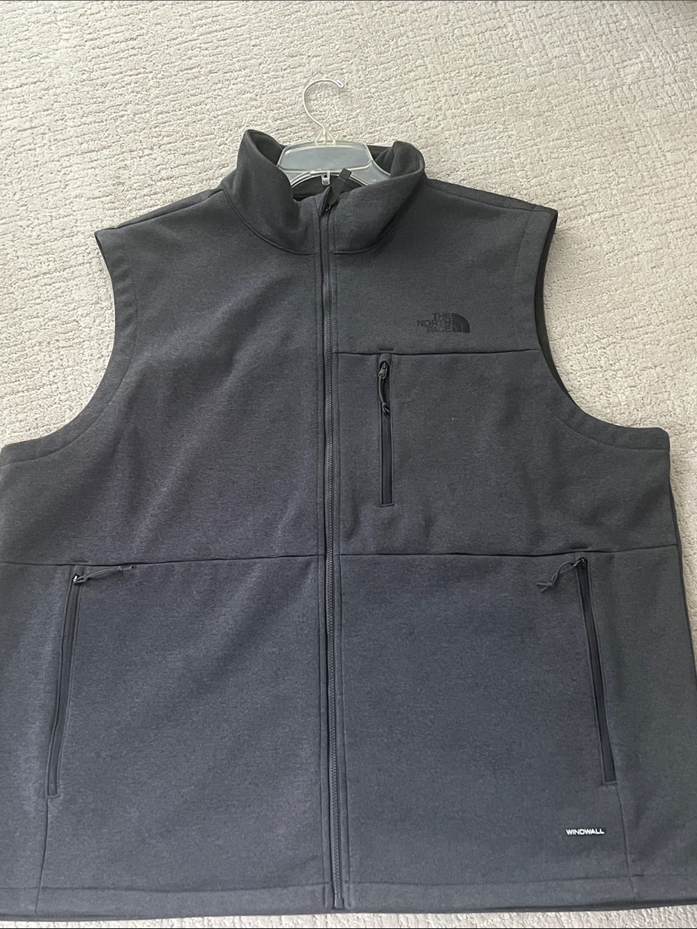 The North Face Black WindWall Zip-Up Fleece Vest